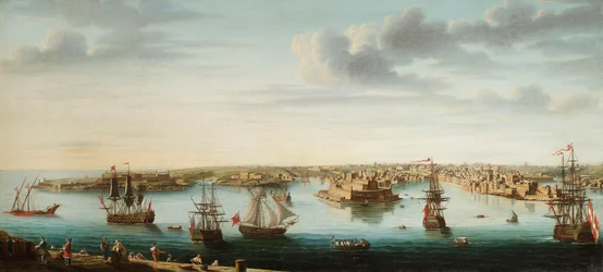One of a Set of Seven Views of Valletta, Malta and Its Environs